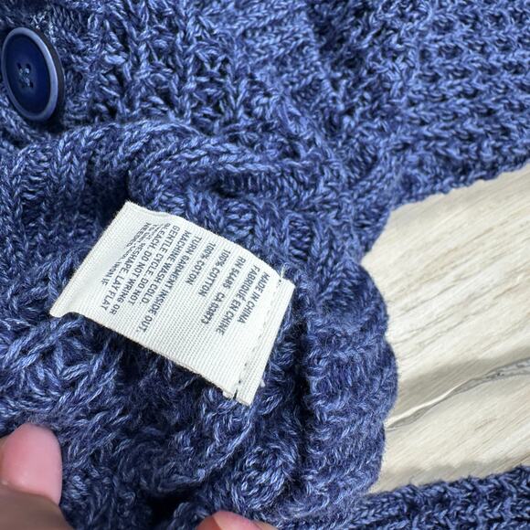 American Eagle Blue Knit Button Front Pockets Long Sleeve Cardigan Sweater XS - Picture 8 of 12